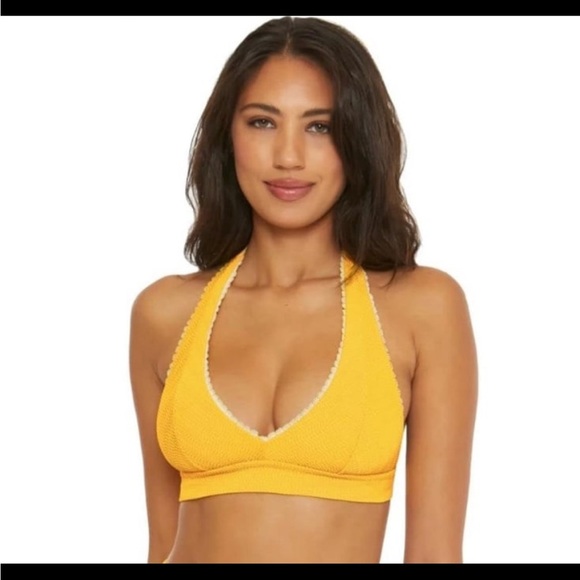 BECCA Women's Standard Tuscany Halter Bikini Top Adjustable Tie Back NWT M - Picture 1 of 7